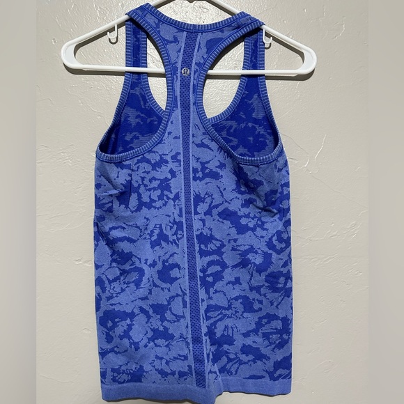 Lululemon Swiftly Tech Tank Heathered Sapphire Blue - Picture 2 of 3
